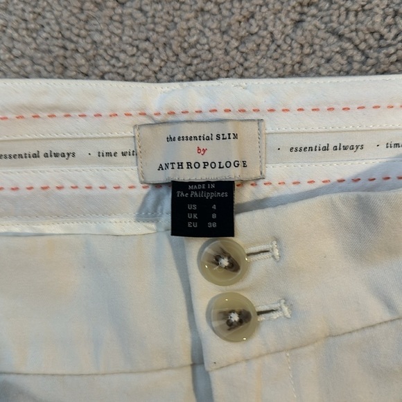 The Essential Slim Pant by Anthropologie | white | Size 4 - Picture 5 of 7